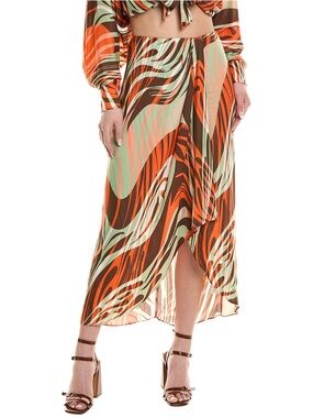 Ramy Brook Starlette Faux Wrap Skirt size 8 new tags